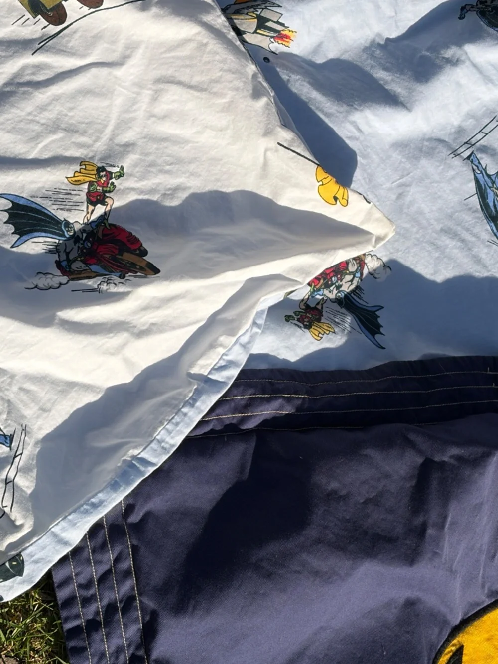2 pc Set Pottery Barn Kids - BATMAN DC Comics TWIN Duvet, Standard Sham -Perfect